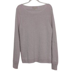 Benedetta B Merino Wool Cashmere Sweater Womens Size XL  Light Pink Italian